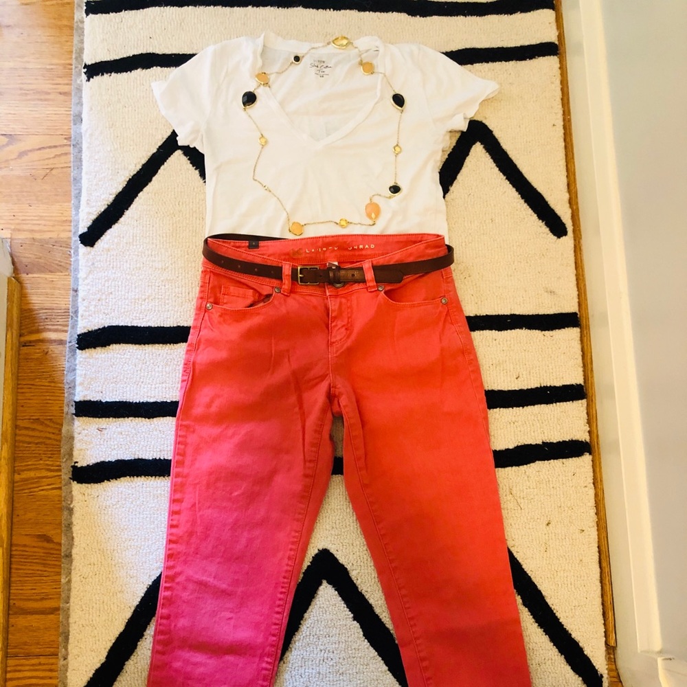 Skinny Salmon/Pink Jeans